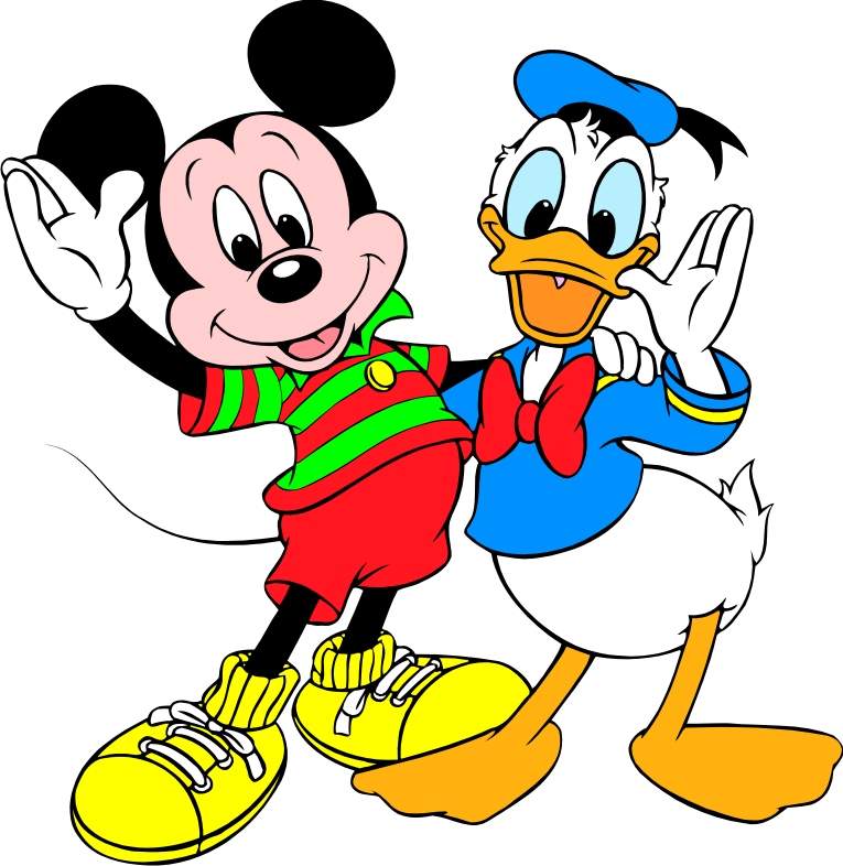 Cheerleaders And Sport Girls - Mickey Mouse Y Donald - HD Wallpaper 