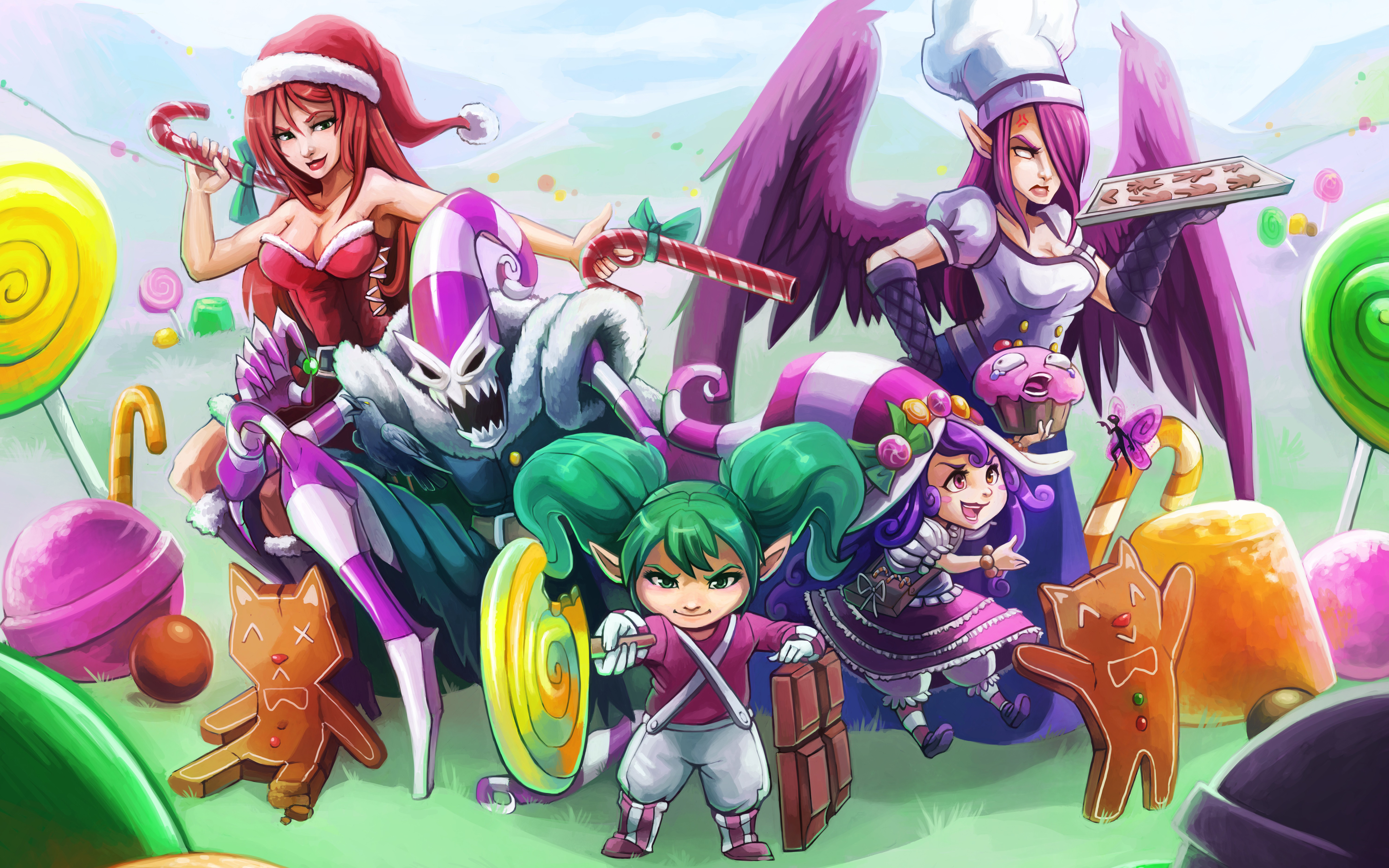 Sugar Rush Skins Wallpaper - League Of Legends Sugar Rush Skin - HD Wallpaper 