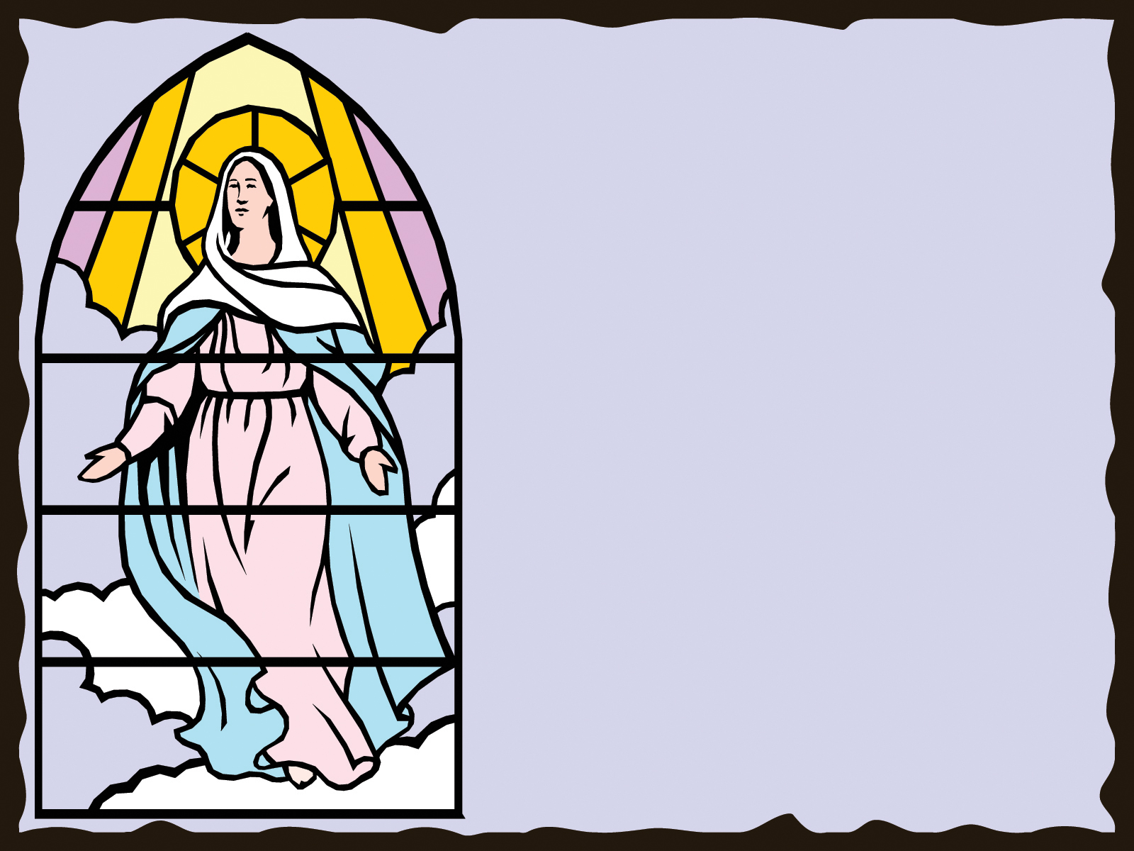 The Virgin Mary Backgrounds - Drawing The Assumption Of Mary - HD Wallpaper 