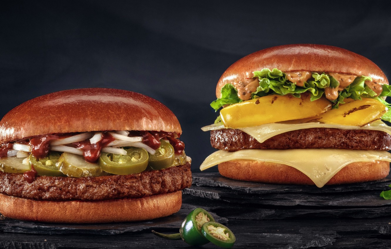 Photo Wallpaper Hamburger, Burger, Mcdonald S - Food Retouch - HD Wallpaper 
