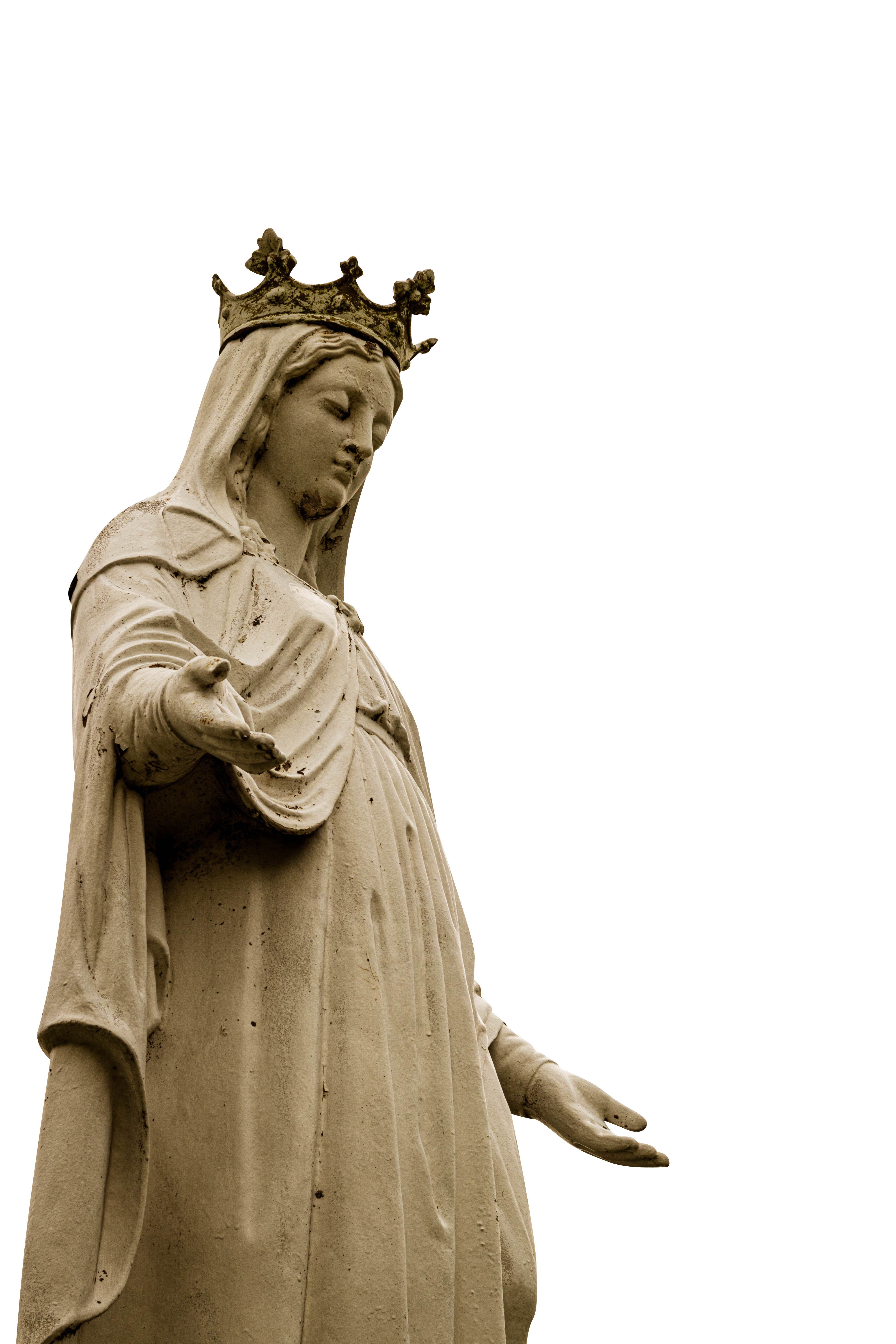 Virgin Mary Status Transparent - Mary Statue Png - HD Wallpaper 