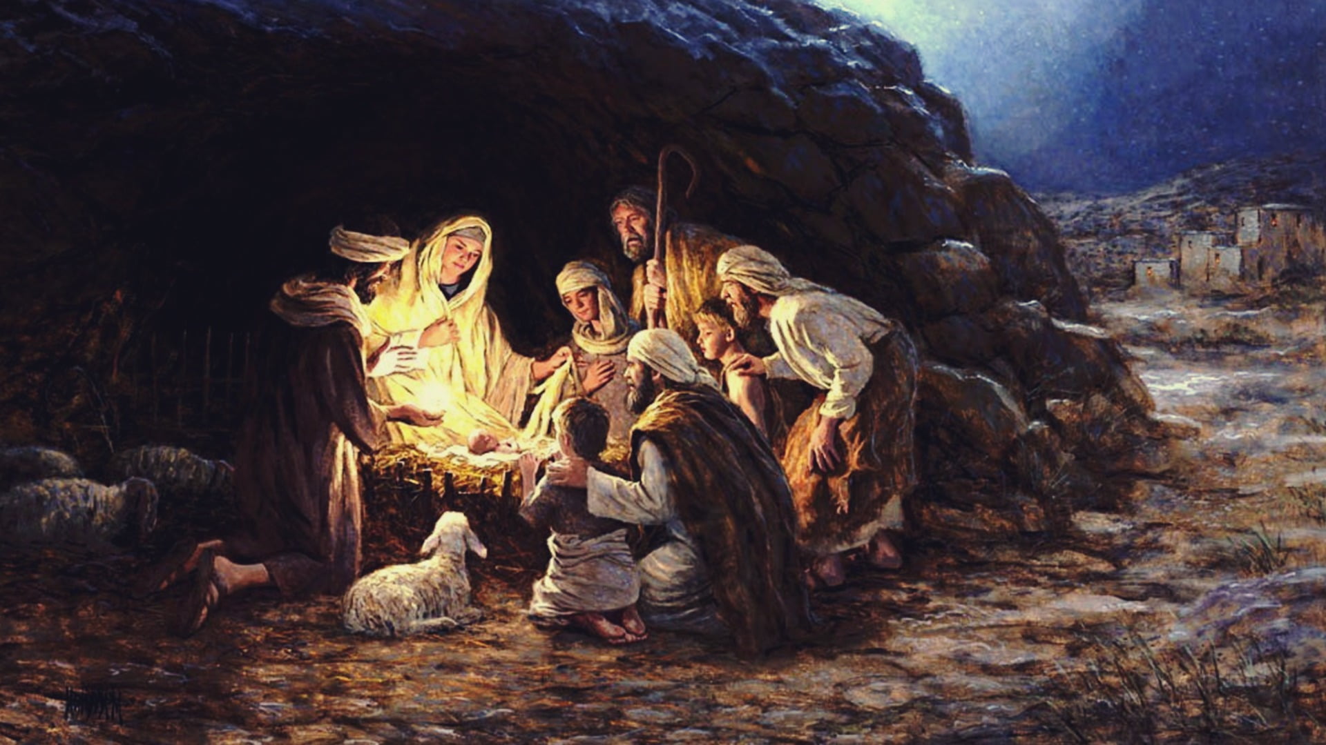 Merry Christmas With Jesus - HD Wallpaper 