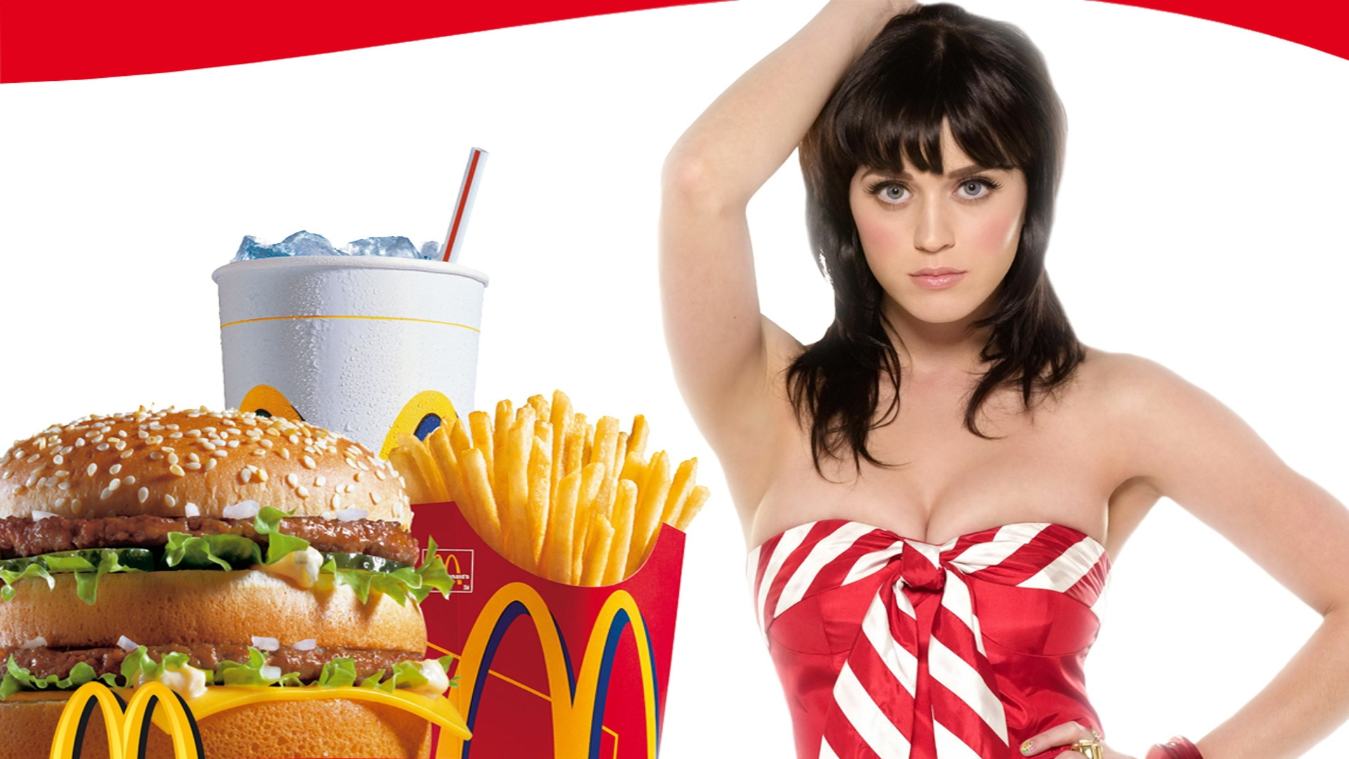 Katy Perry Fast Food - HD Wallpaper 