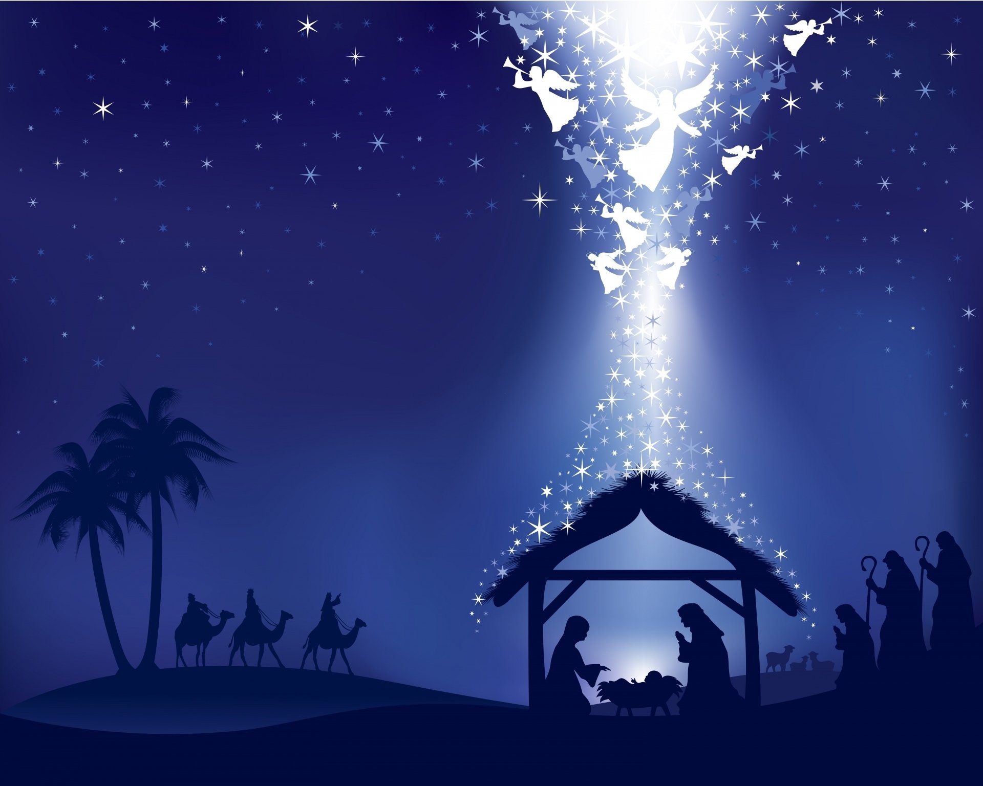 Beautiful Christmas Jesus - HD Wallpaper 