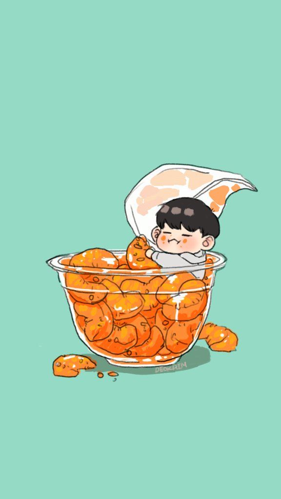 Bts As Food Chibi - HD Wallpaper 
