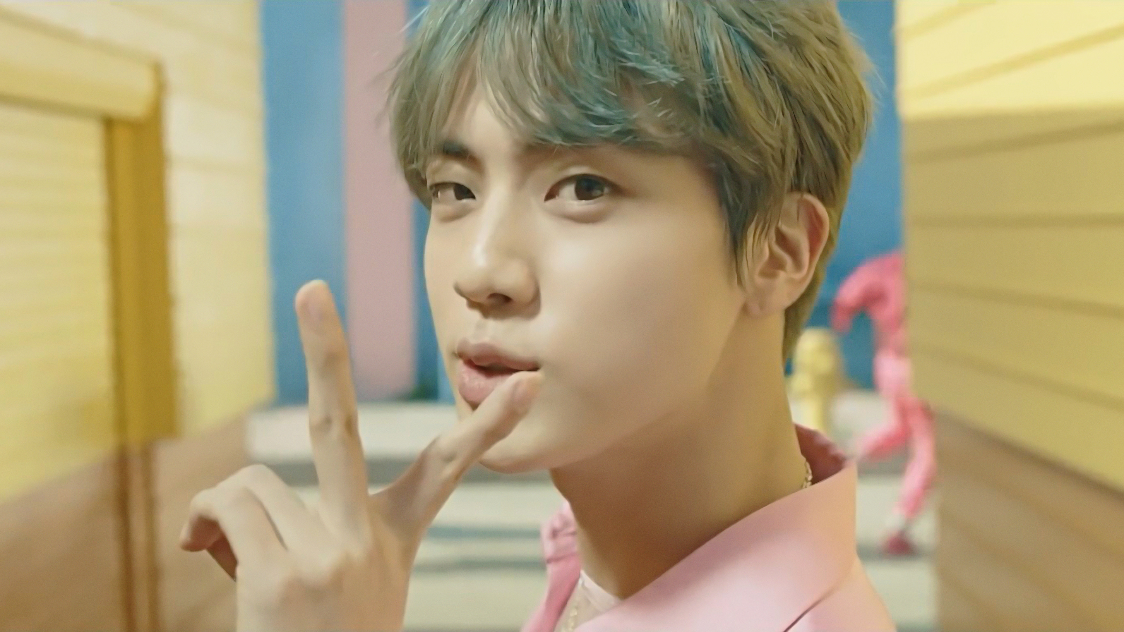 Jin, Bts, Boy With Luv, 4k, - Jin Bts Boy With Luv - HD Wallpaper 