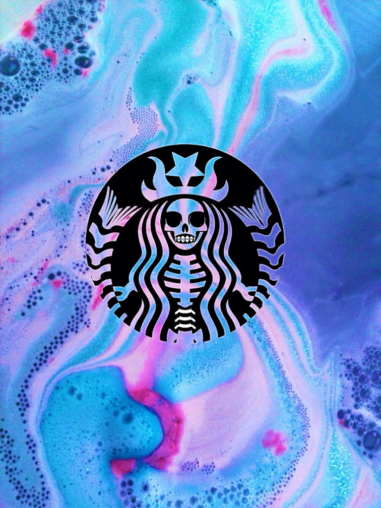 Starbucks, Wallpaper, And Background Image - Colorful Bath Bomb Water - HD Wallpaper 