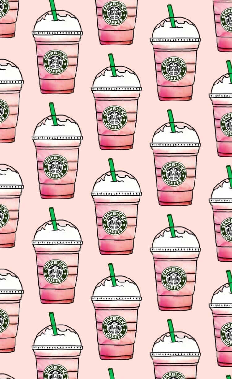 Starbucks, Wallpaper, And Pink Image - Starbucks Wallpaper Iphone 5 - HD Wallpaper 