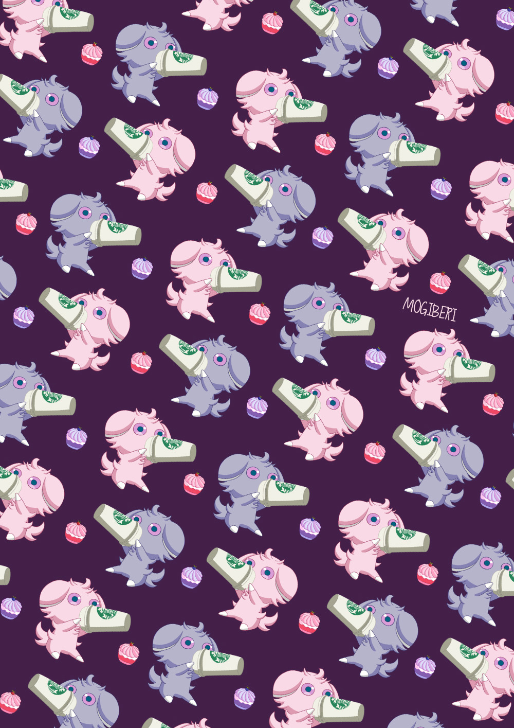 Phone Wallpaper Of Espurr Drinking Starbucks Commissioned - Espurr Phone - HD Wallpaper 