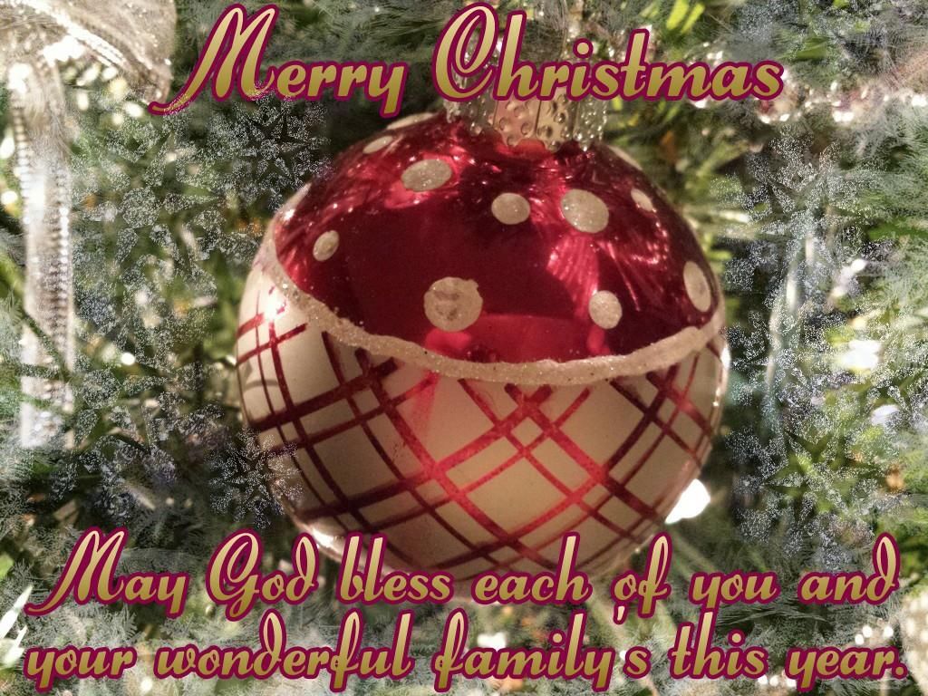 Merry Christmas May God Bless All Of You - Merry Christmas God Bless You And Your Family - HD Wallpaper 
