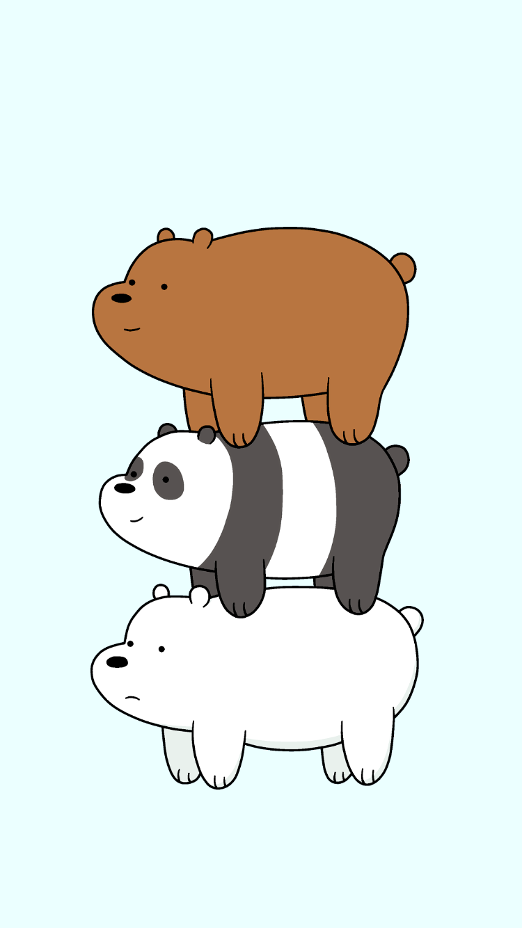 We Bare Bears Iphone Wallpaper - We Bare Bears Cutout - HD Wallpaper 