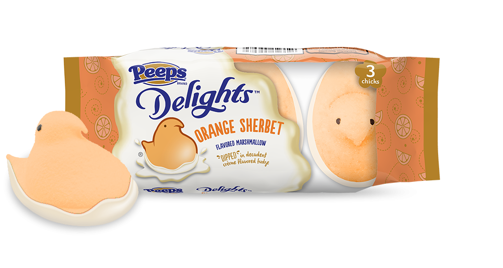 Orange Sherbet Peeps - Paper Wrapped Cake - HD Wallpaper 