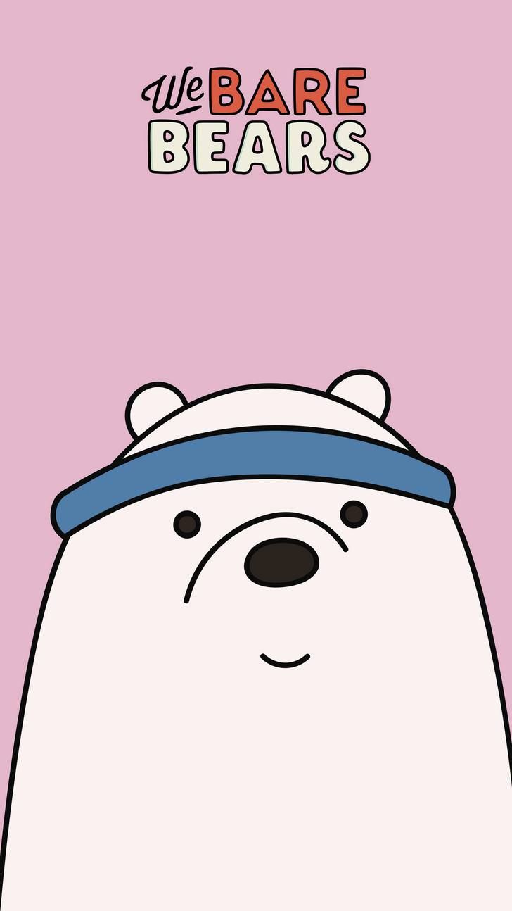 We Are Bare Bears Ice Bear Wallpaper Pink - HD Wallpaper 