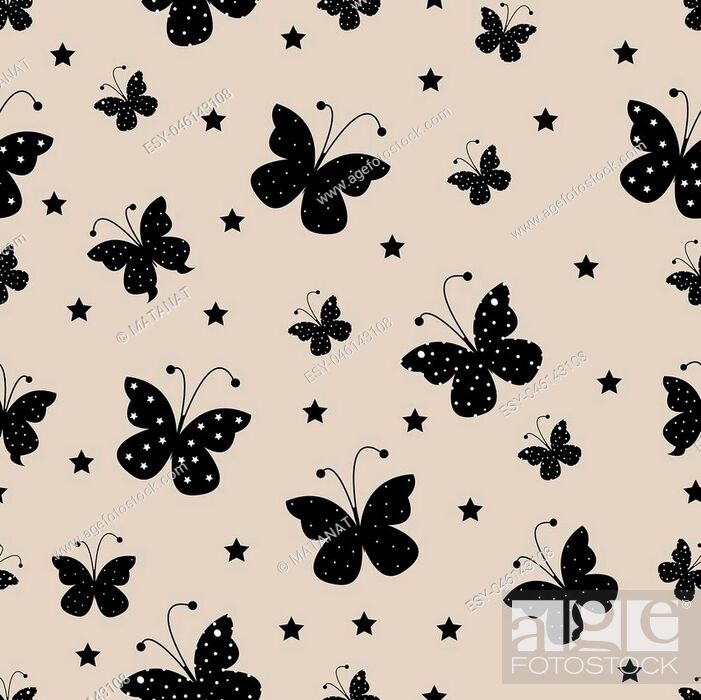 Abstract Butterfly Seamless Pattern Background - Background - HD Wallpaper 