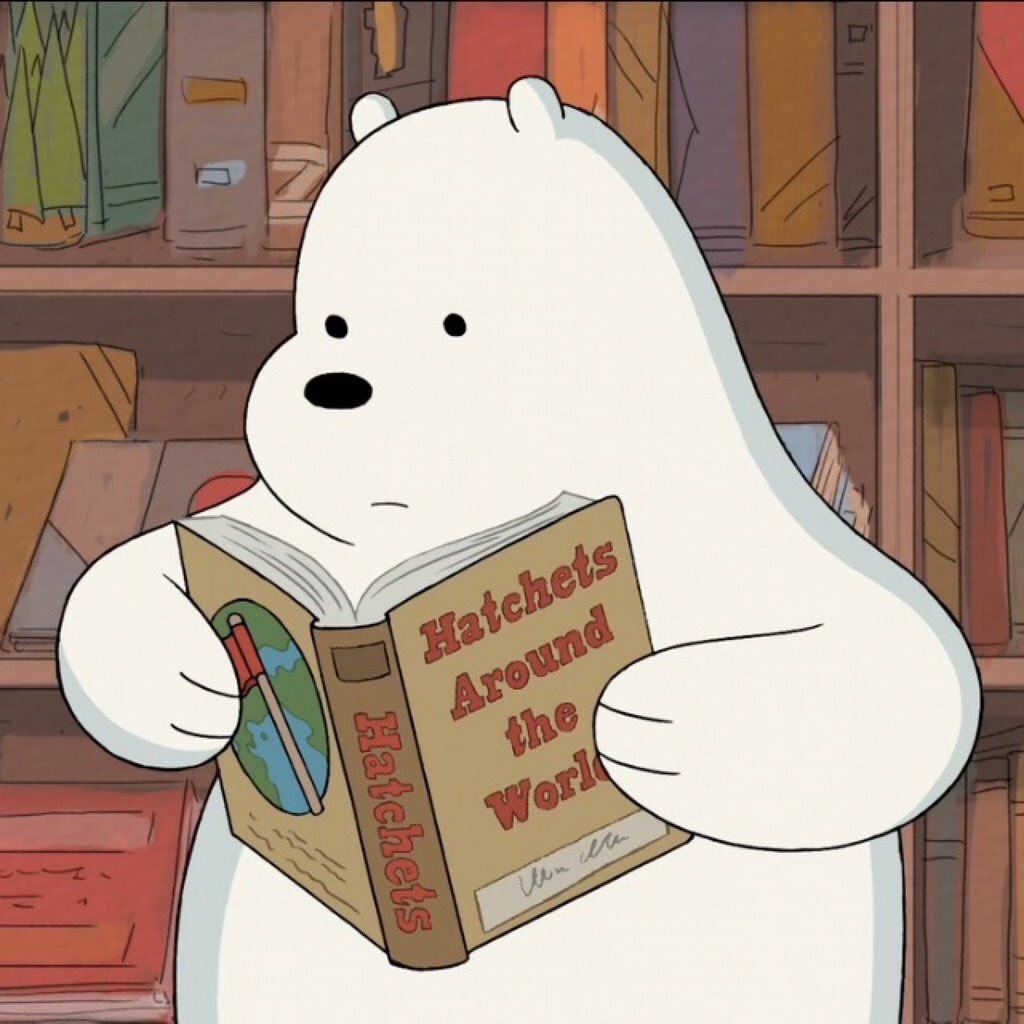 Ice Bear Reading A Book 1024x1024 Wallpaper Teahub Io