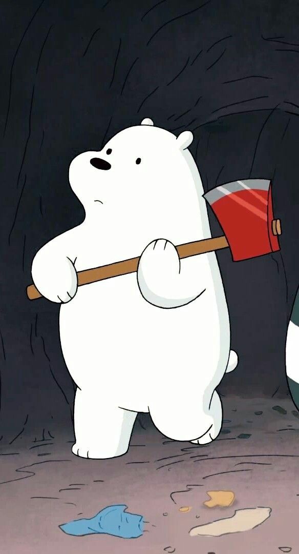 We Bare Bears Ice Bear With Axe - HD Wallpaper 