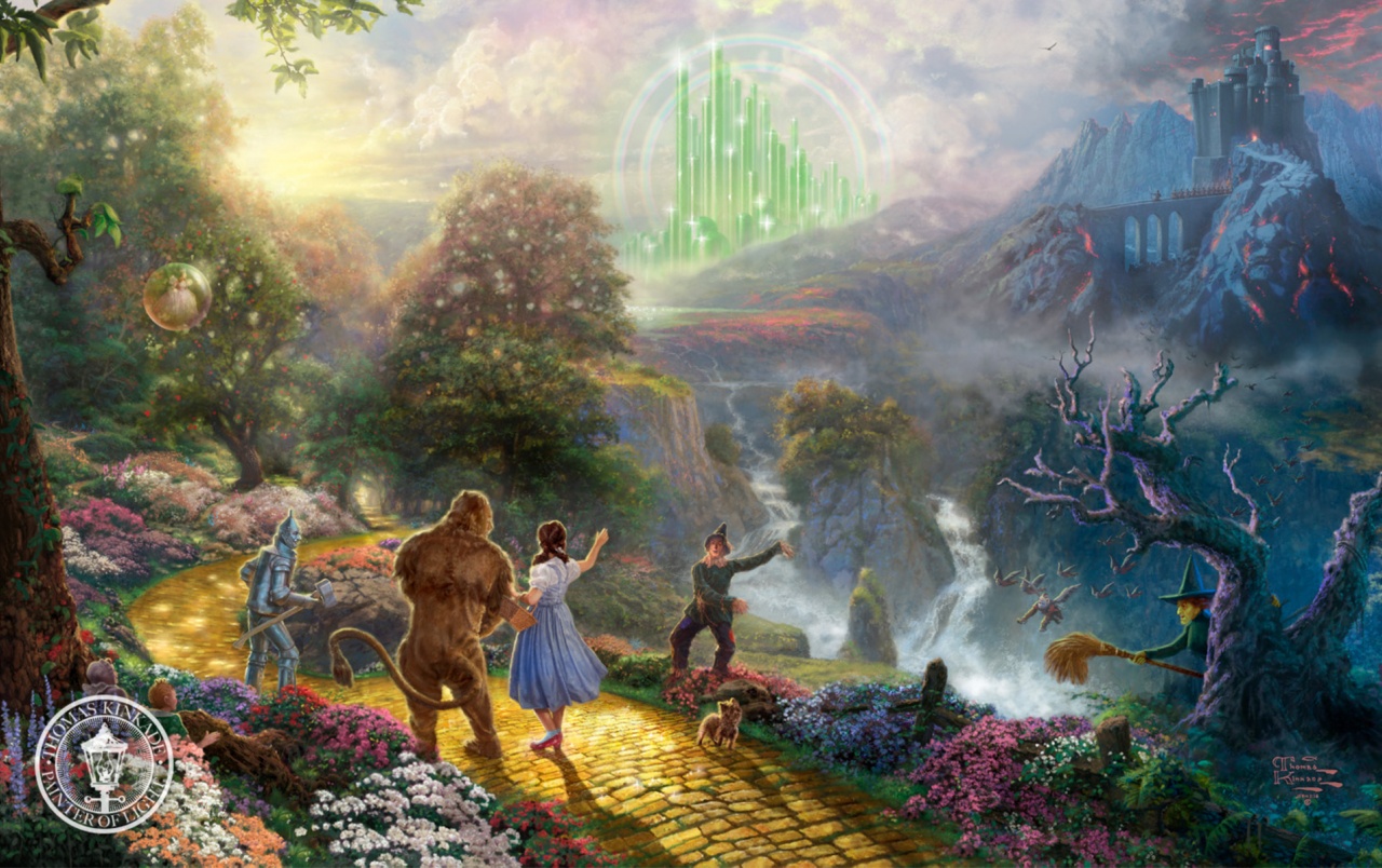 Wizard Of Oz Wallpapers - Thomas Kinkade Wallpaper Disney - HD Wallpaper 