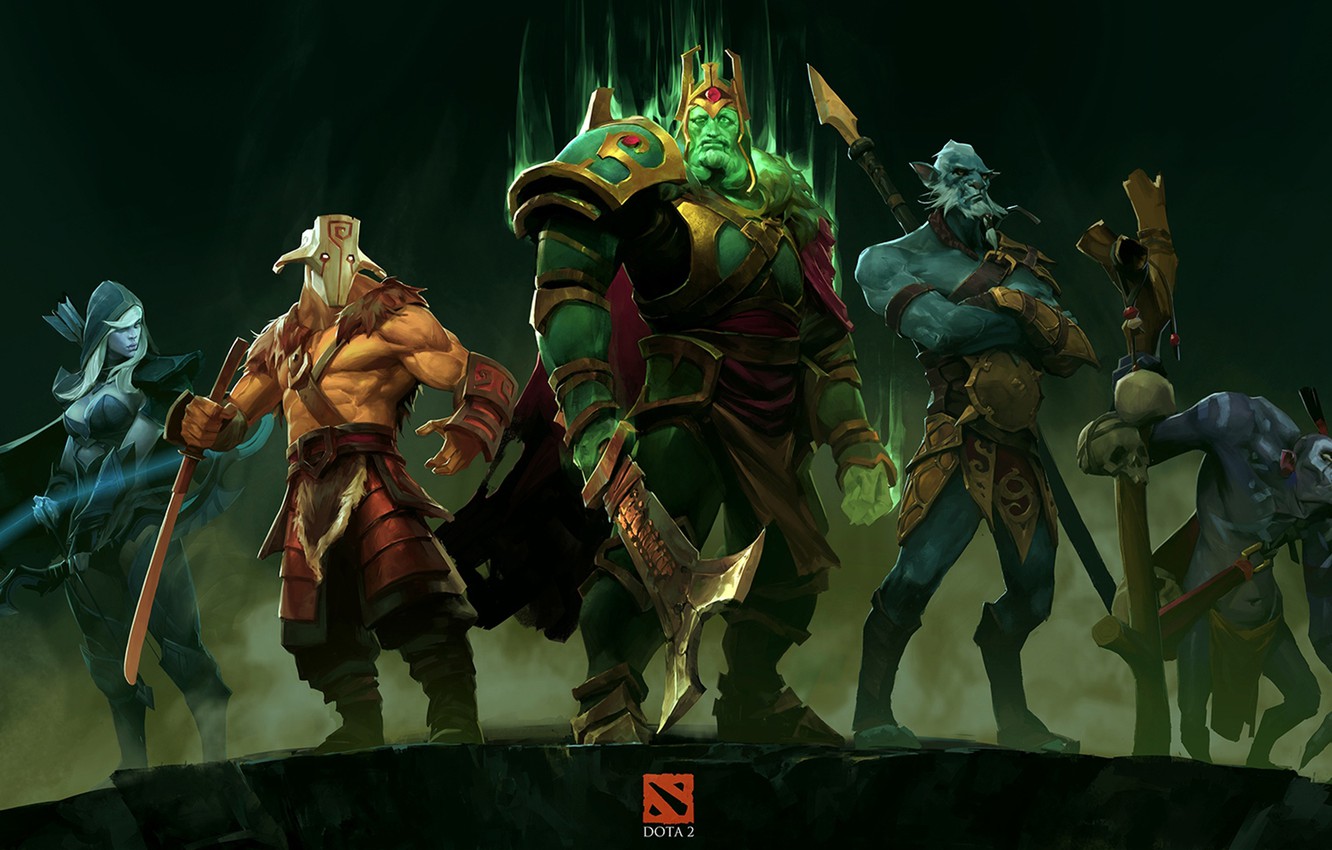 Photo Wallpaper Dota 2, Drow Ranger, Sven, Phantom - Dota 2 Pc Juggernaut Wallpaper Hd - HD Wallpaper 