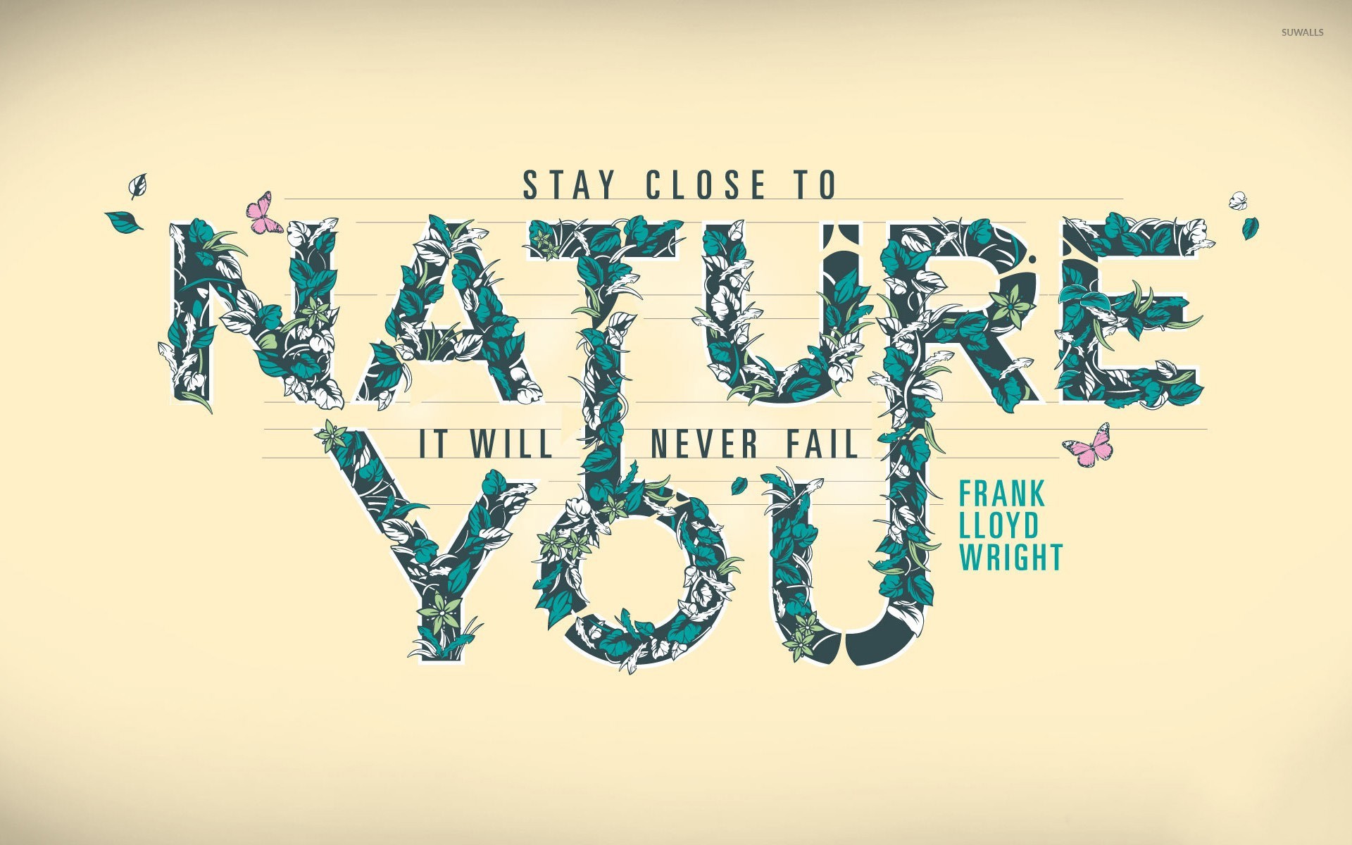 Nature Quotes Wallpaper Hd - HD Wallpaper 