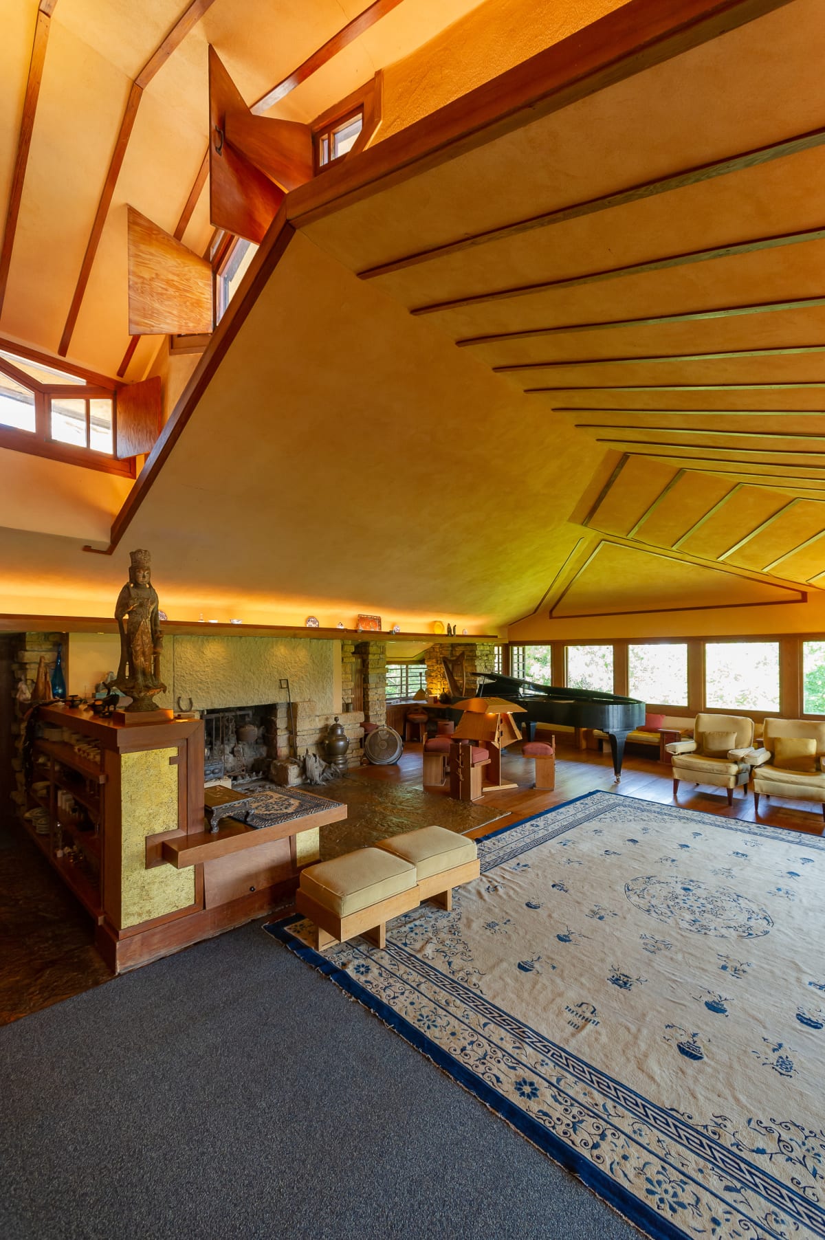 Frank Lloyd Wright, Xavier De Jauréguiberry - Frank Lloyd Wright Interiors - HD Wallpaper 