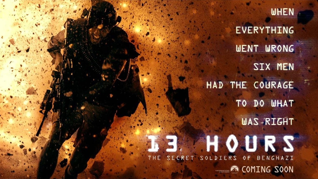 The Secret Soldiers Of Benghazi Hq Wallpapers - 13 Hours Movie 2016 Poster - HD Wallpaper 