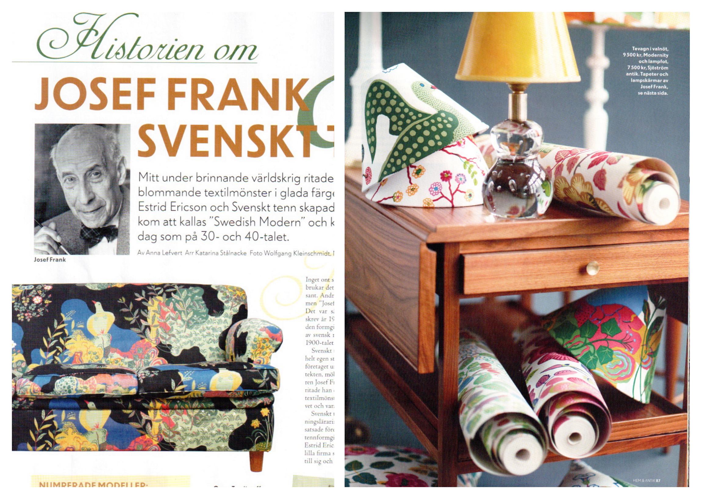 Fabrics And Wallpaper From Swedish/austrian Designer - Josef Frank - HD Wallpaper 