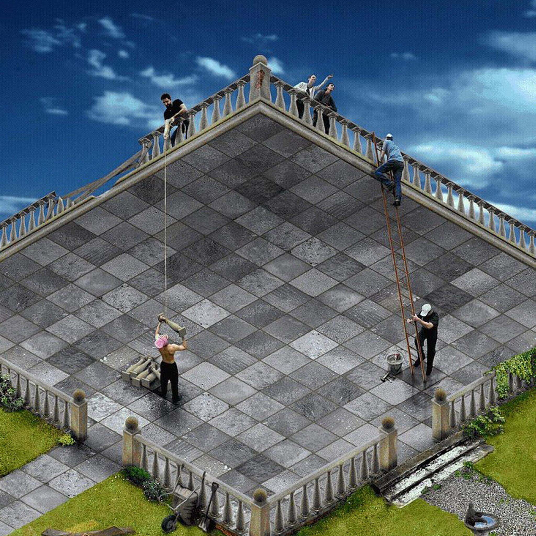 Ipad Retina Hd Wallpaper Impossible Art - David Macdonald The Terrace - HD Wallpaper 