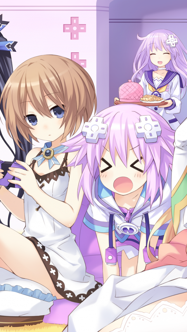 Hyperdimension Neptunia, Noire, Nepgear, Neptune, Blanc, - Hyperdimension Neptunia Neptune X Blanc - HD Wallpaper 