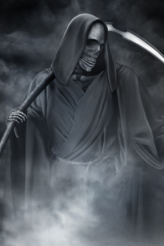 Grim Reaper Hand Holding Scythe - HD Wallpaper 