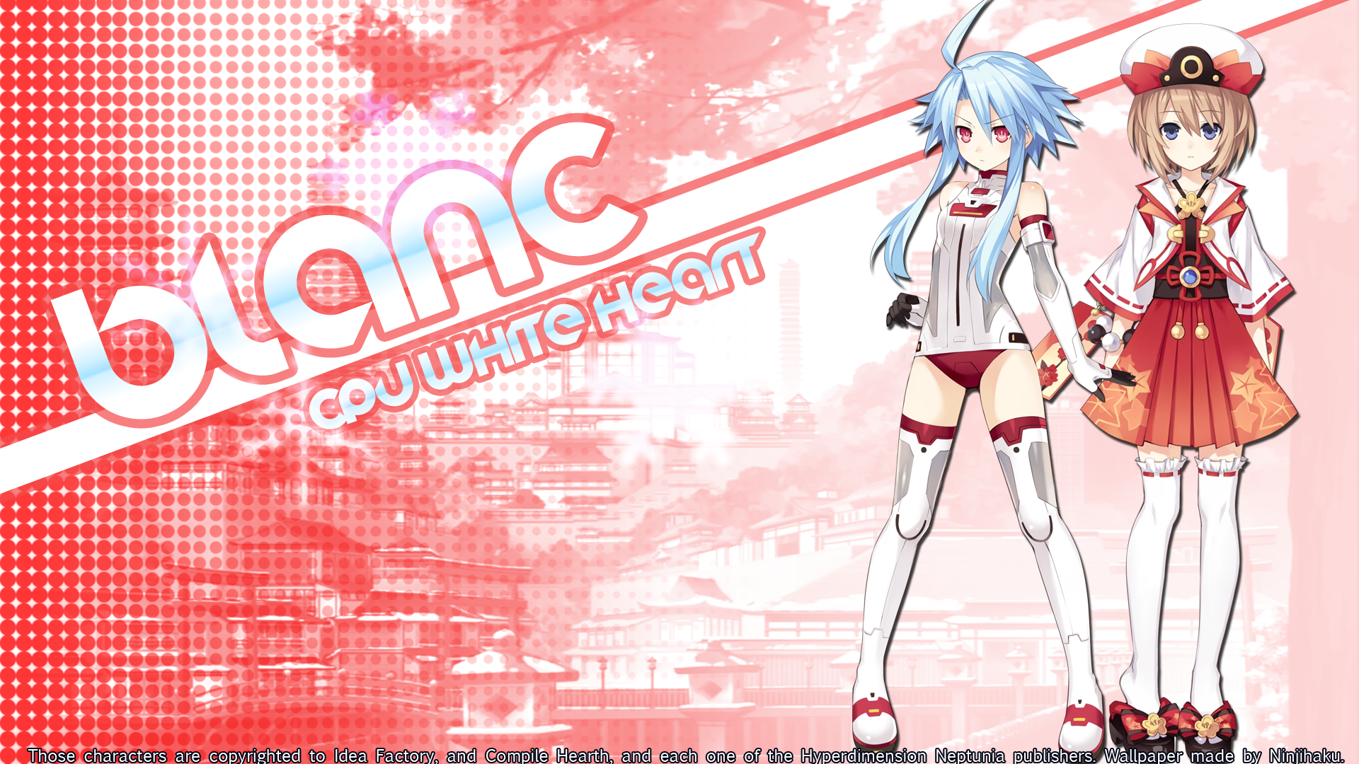 Cute Wallpaper Neptunia Blanc - HD Wallpaper 