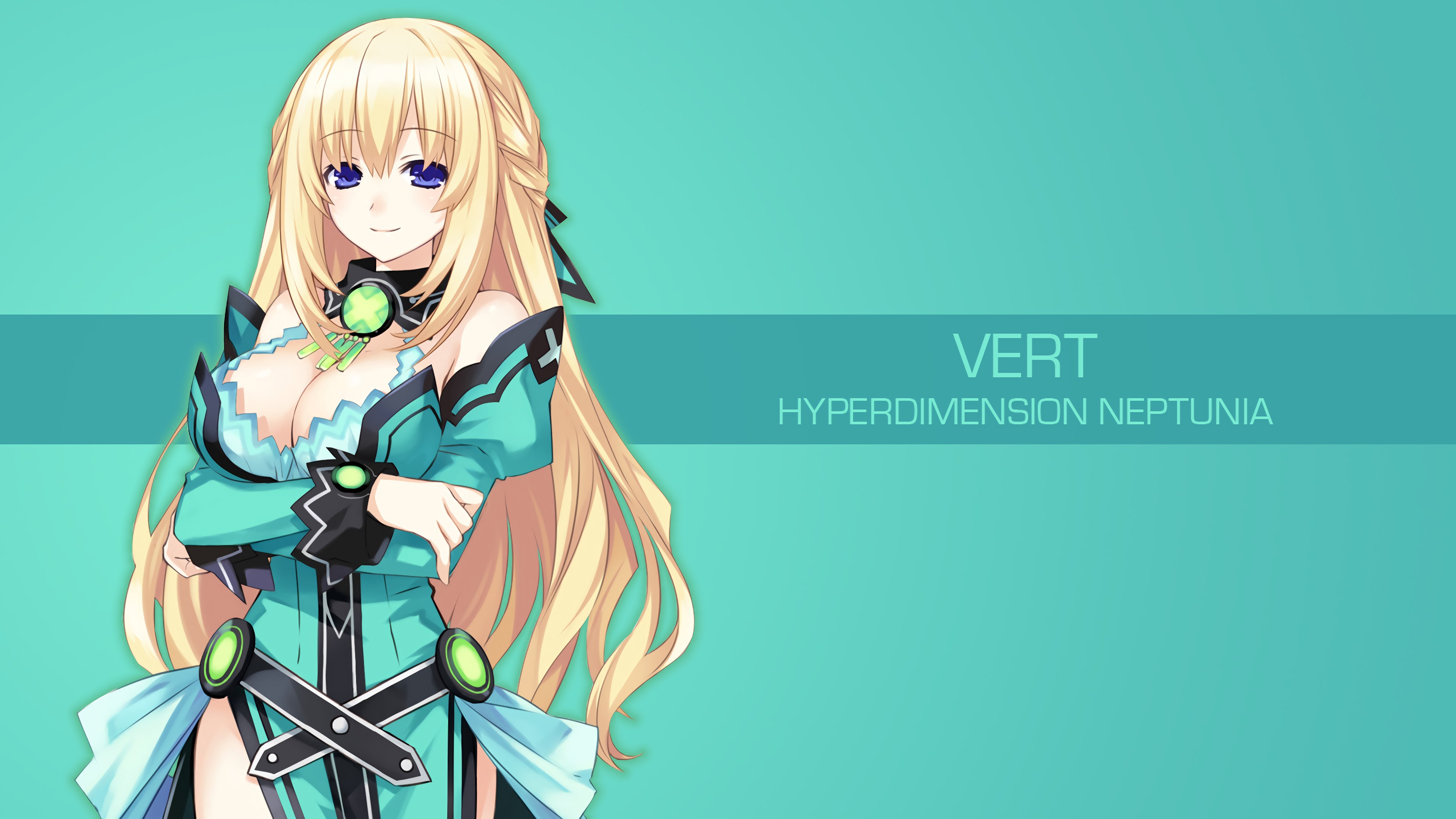 Neptunia Vert - HD Wallpaper 