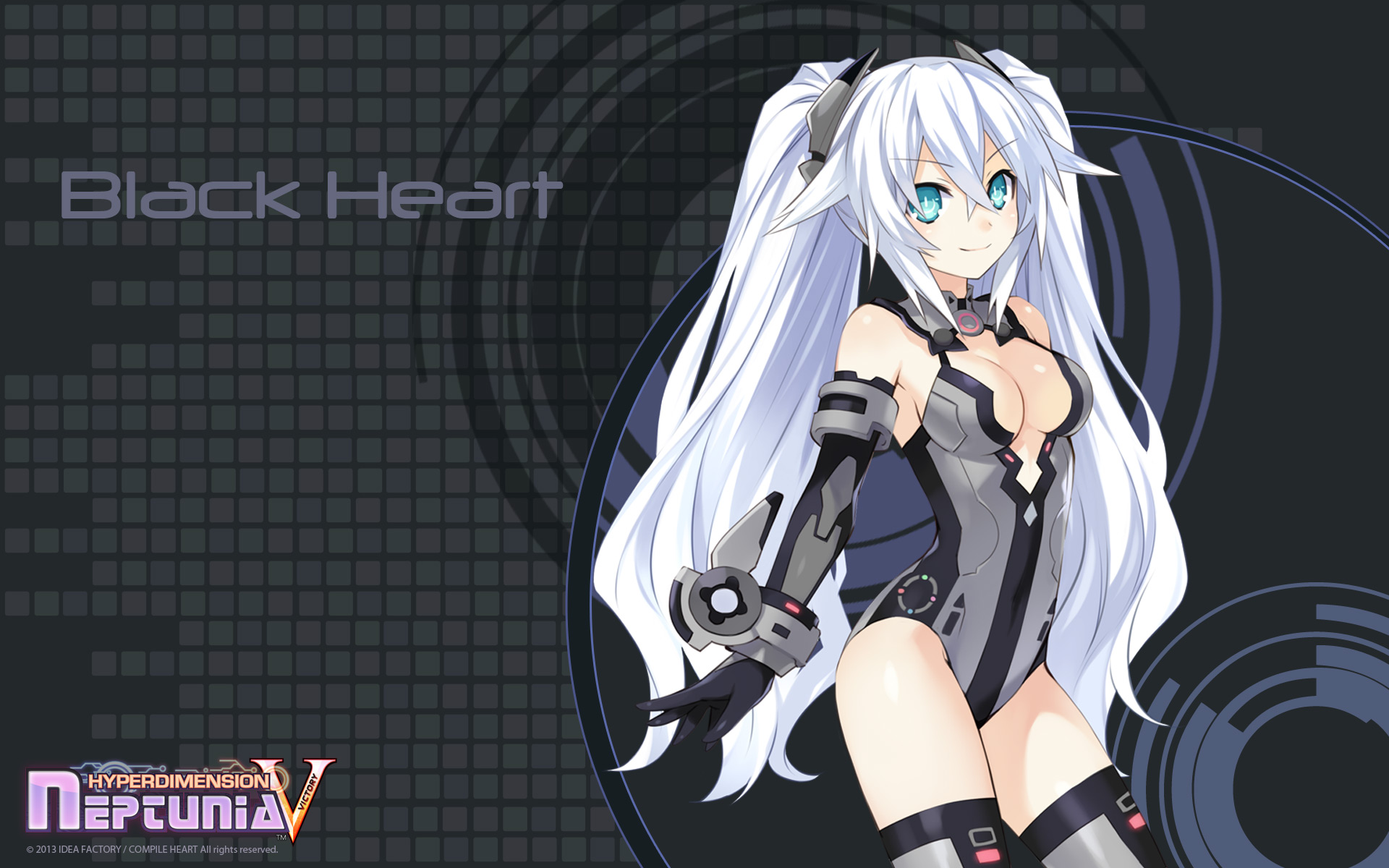 Hyperdimension Neptunia Black Heart - HD Wallpaper 