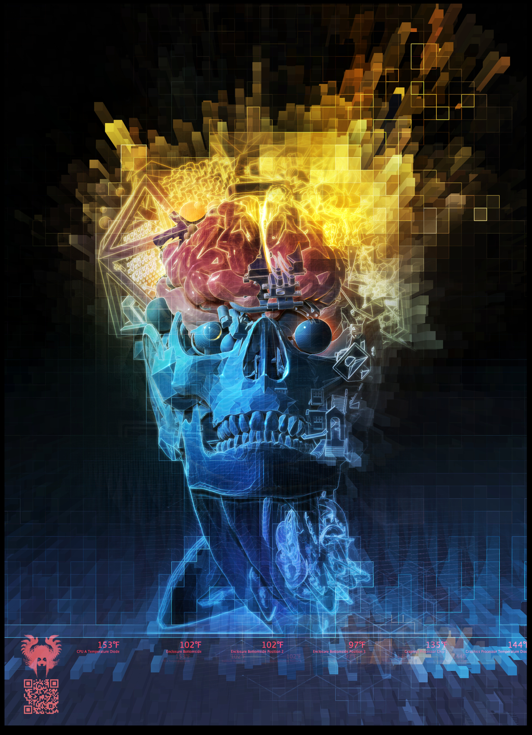 Trippy Wallpaper - Audiomachine Deus Ex Machina - HD Wallpaper 