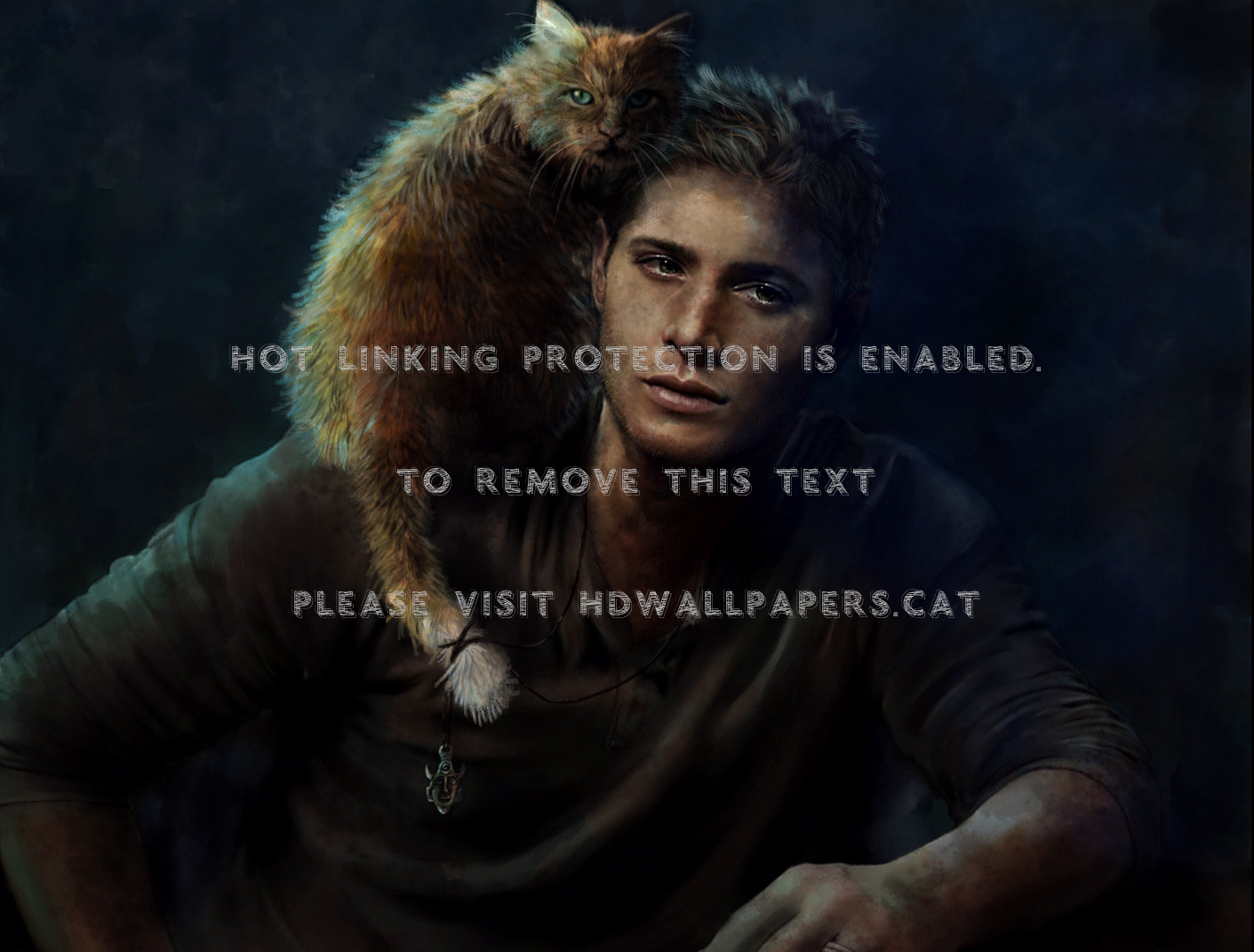 Dean Winchester Cat Supernatural Necklace - Awesome Supernatural Fan Art - HD Wallpaper 