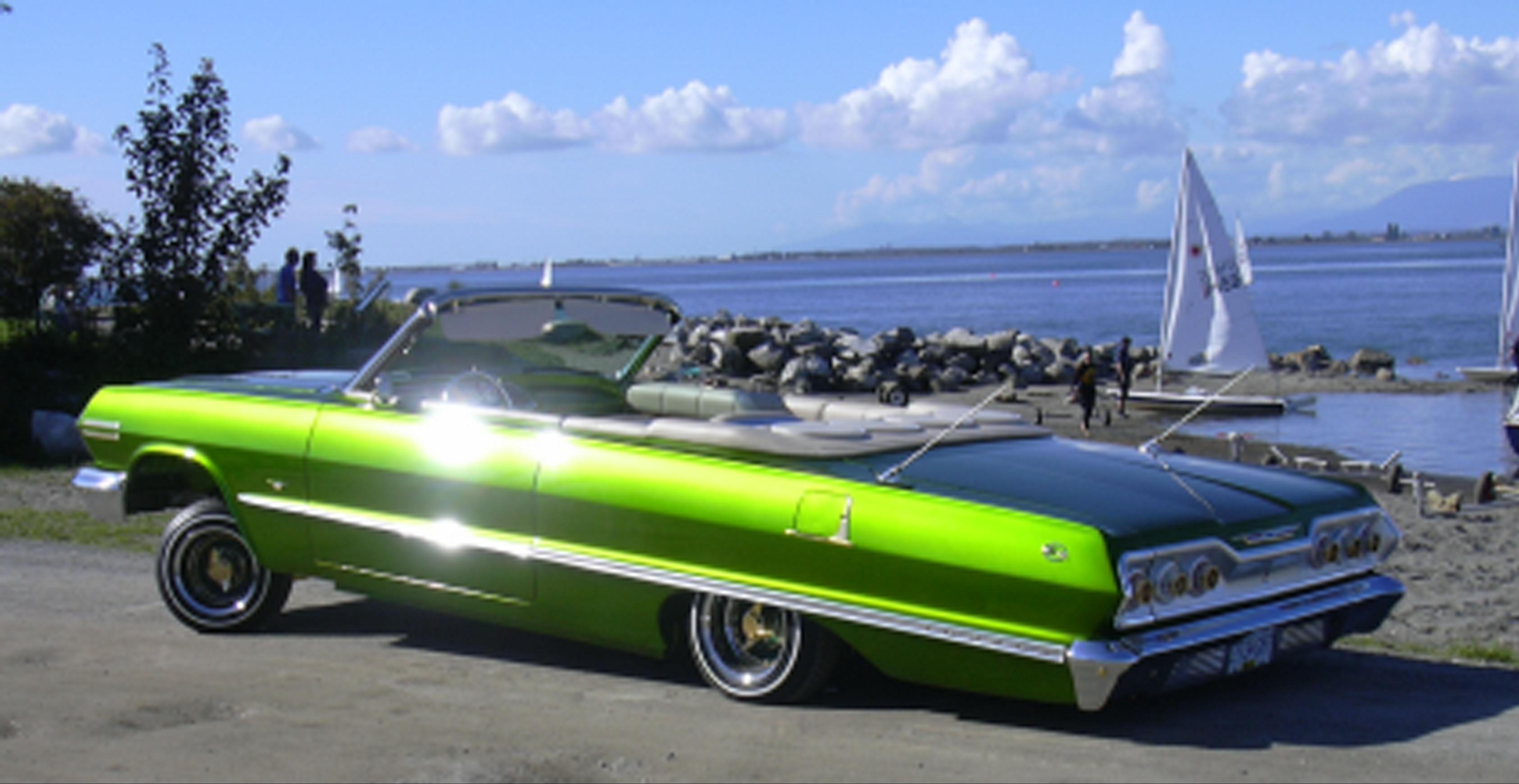 1963 Chevy Impala Lowrider - HD Wallpaper 