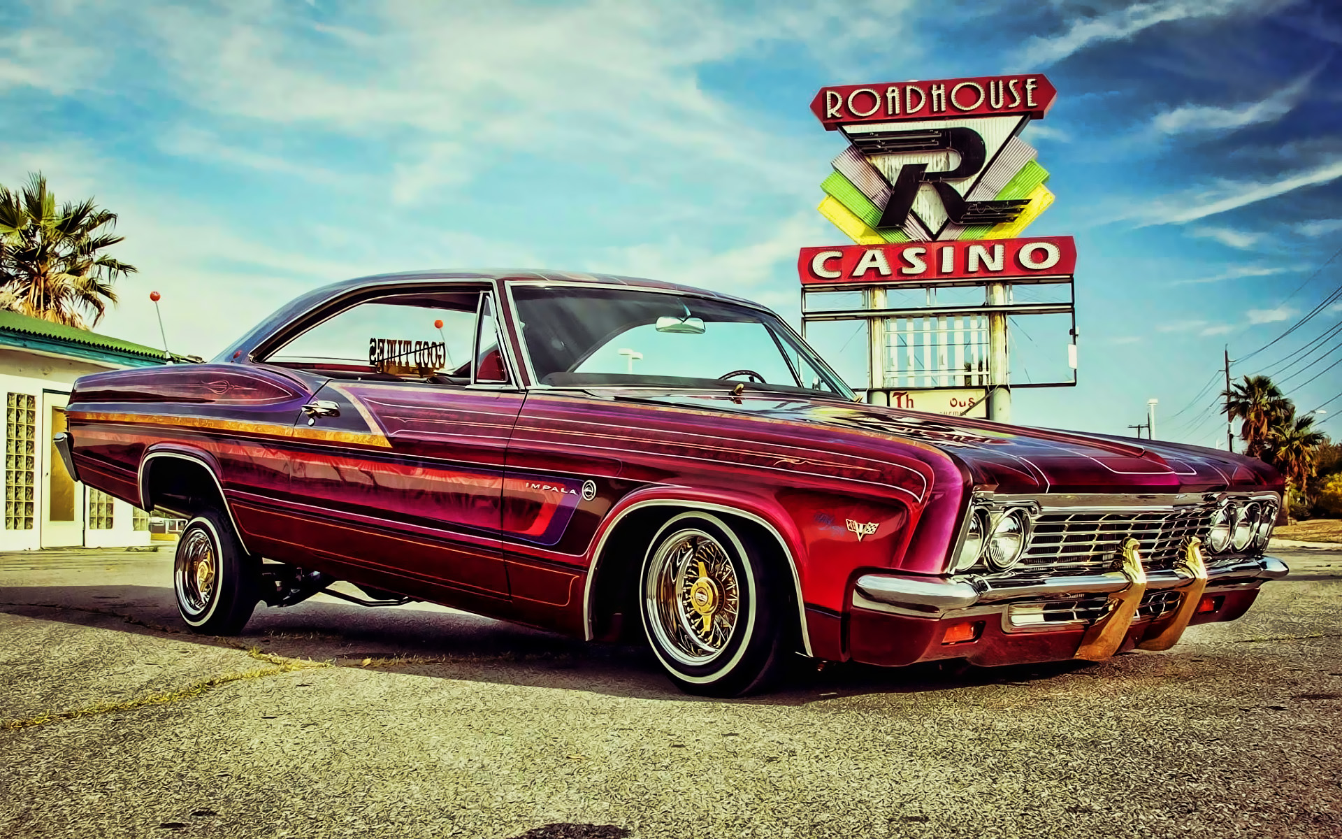 Chevrolet Impala, Tuning, 1968 Cars, Retro Cars, Lowrider, - Chevrolet Impala Tuning - HD Wallpaper 