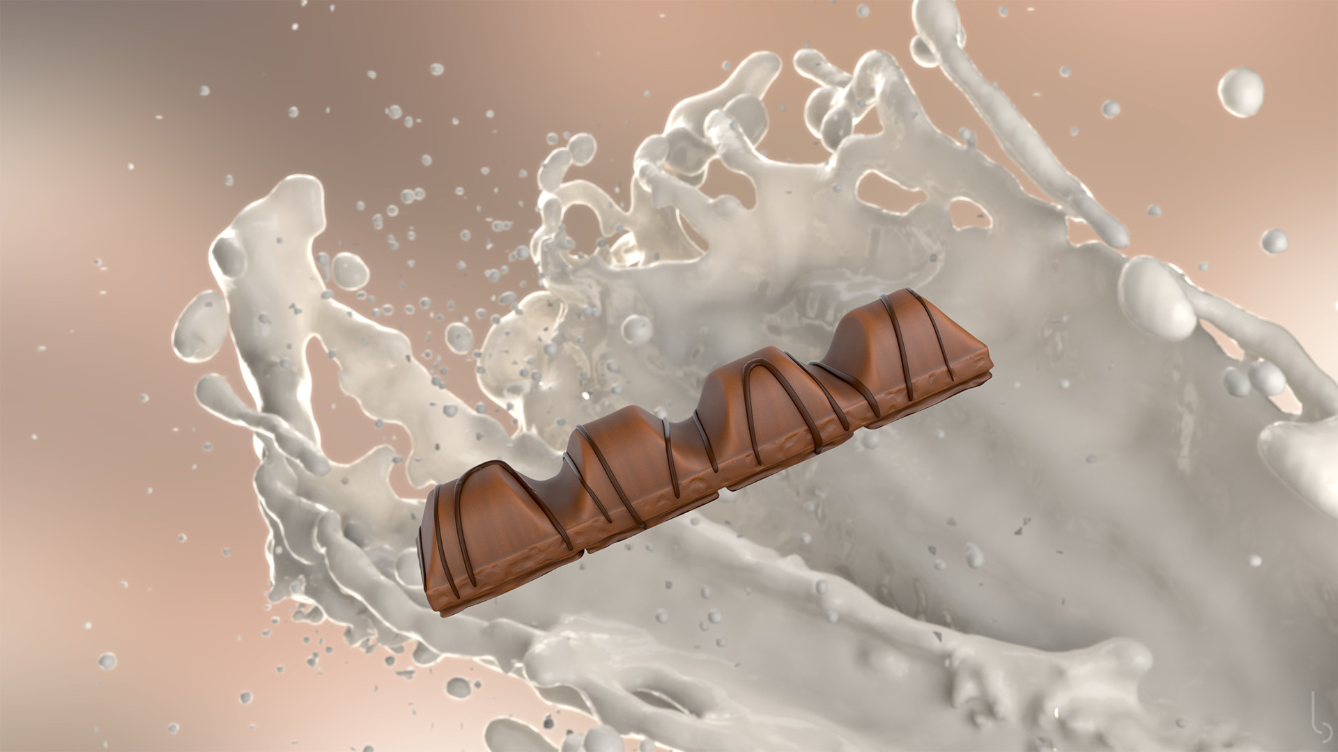 Kinder Bueno 3d - HD Wallpaper 