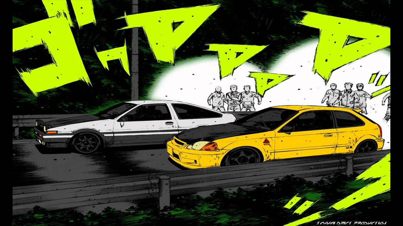 Initial D Manga Color - HD Wallpaper 