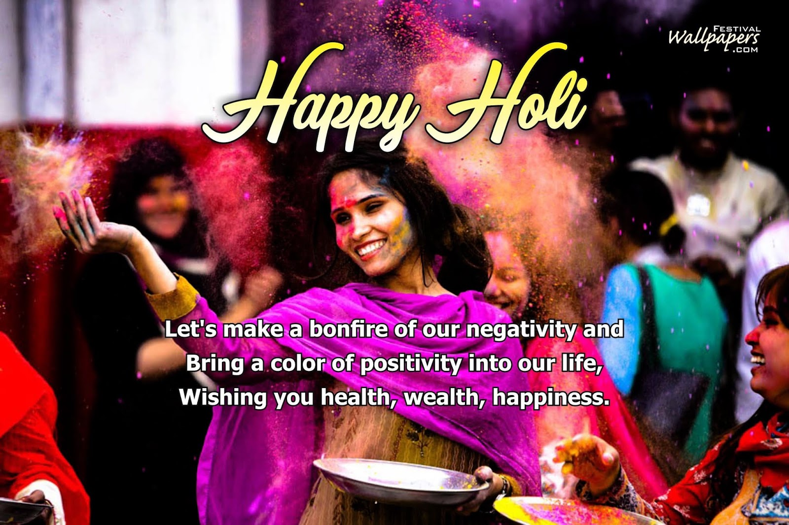 10 Best Happy Holi Wishes Images And Wallpapers For - English Lines Holi Festival 5 To 10 - HD Wallpaper 