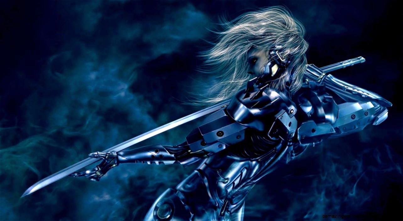 Cool Warrior Fantasy Dark Girl Facebook Timeline Cover - Metal Gear Solid Rising Raiden - HD Wallpaper 