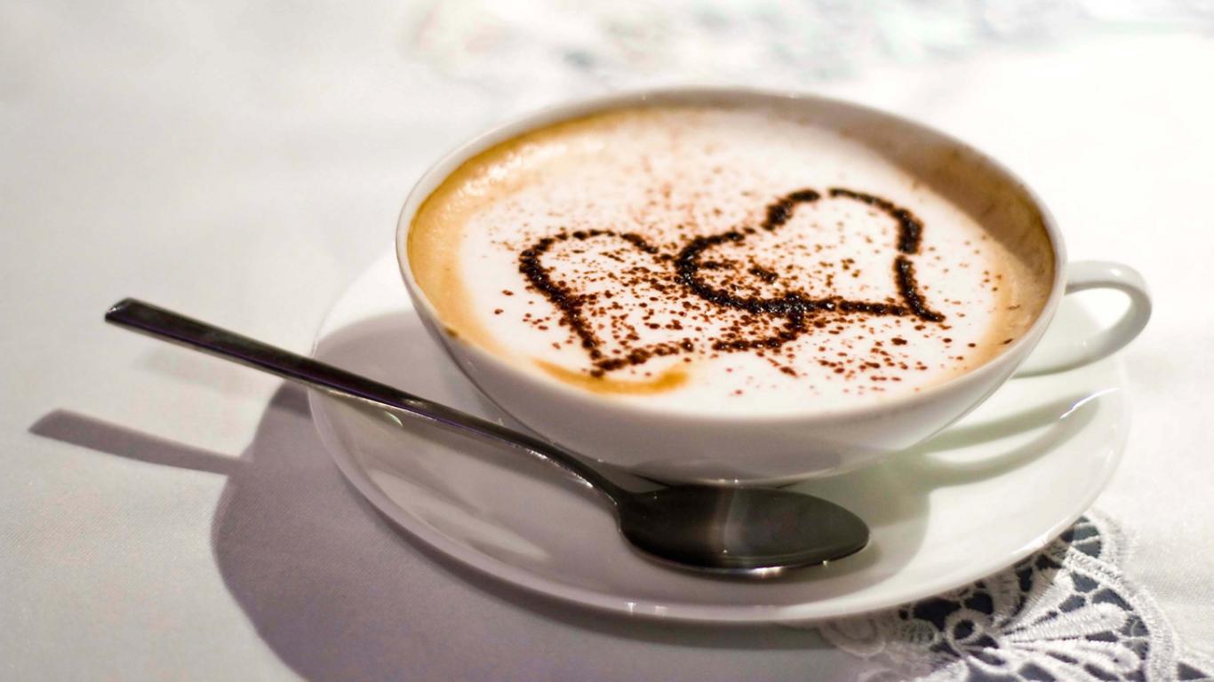 Image For Heart - Love Coffee - HD Wallpaper 