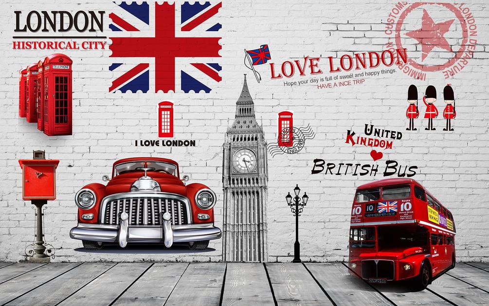 Wall Mural Motor Vehicle, Vehicle And Car - Papier Peint England - HD Wallpaper 