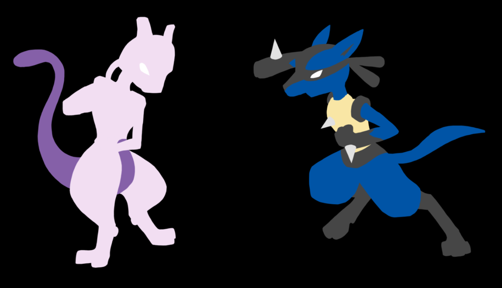 Lucario Vs Mewtwo Png - Lucario And Mewtwo Background - HD Wallpaper 