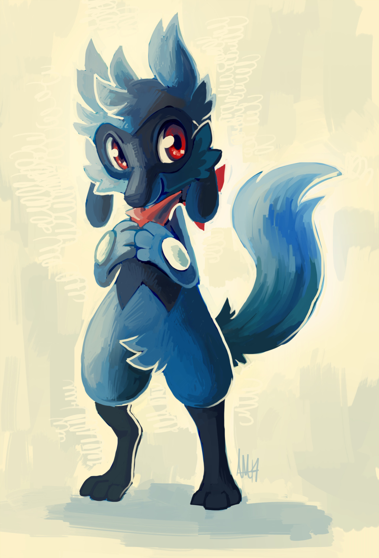 Leon The Riolu Because It’s Someone’s Birthday - Cartoon - HD Wallpaper 