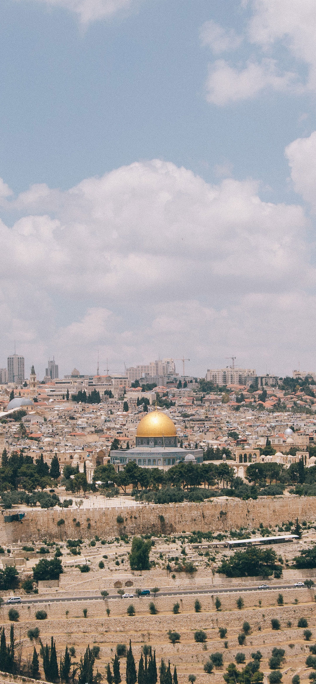 Al Aqsa Mosque Hd Wallpaper - Jerusalem Landscape - 1080x2340 Wallpaper -  