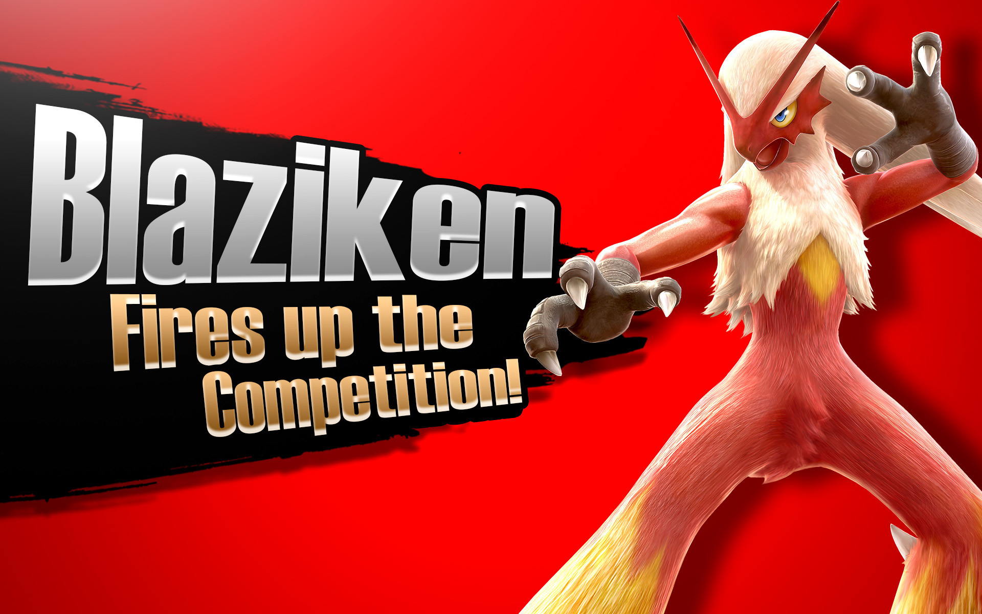 Blaziken Fires Up The Competition - Cartoon - HD Wallpaper 