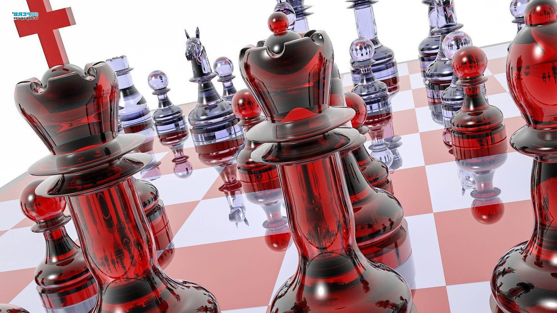 Red And Black Chess Wallpaper Hd - HD Wallpaper 