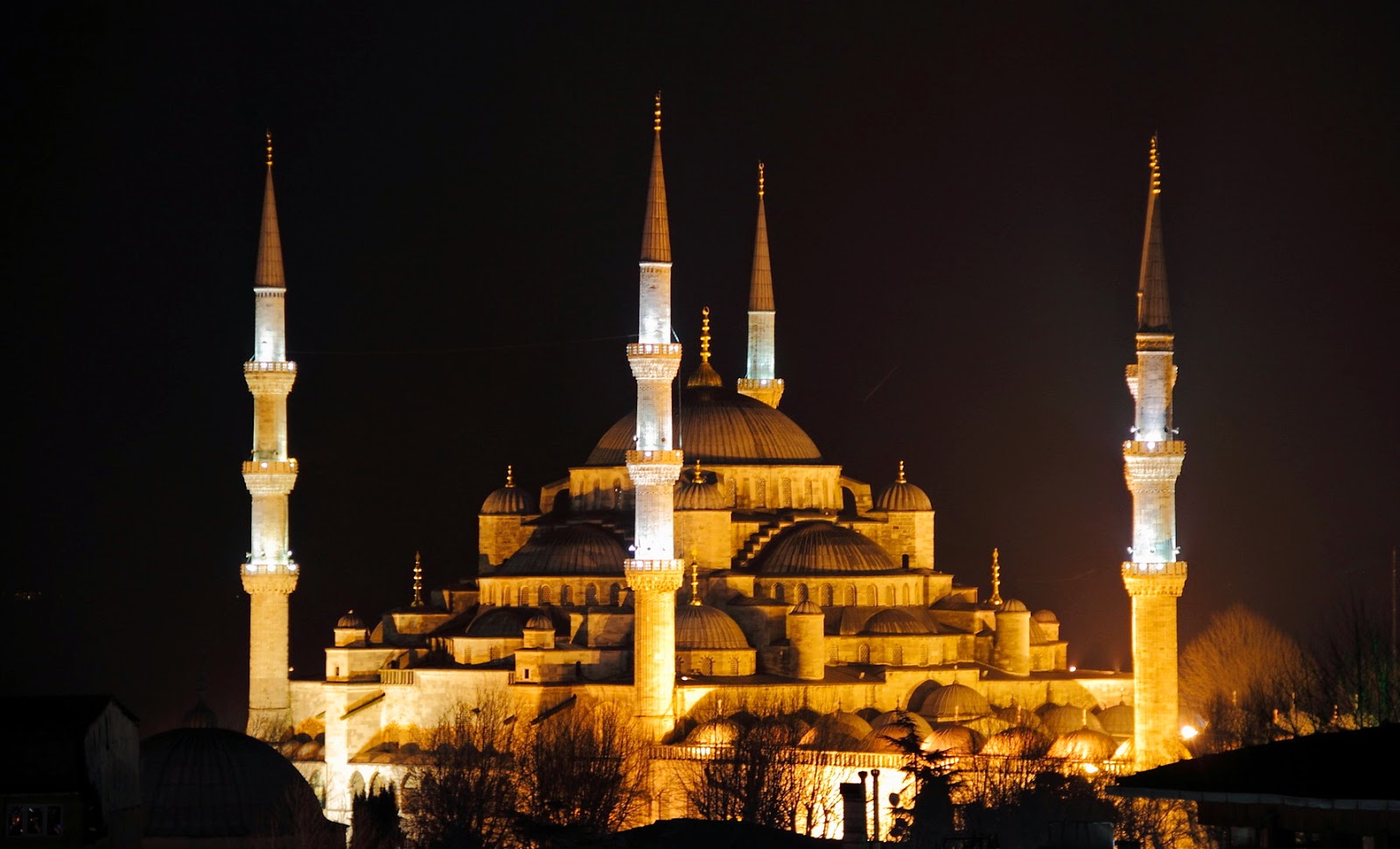 Download Wallpaper Gambar Masjid Gudang Wallpaper - Night Beautiful Masjid - HD Wallpaper 