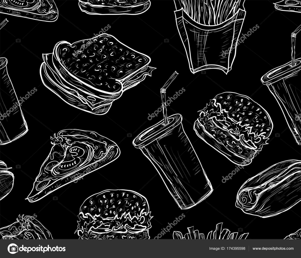 Food Wallpaper Black - HD Wallpaper 