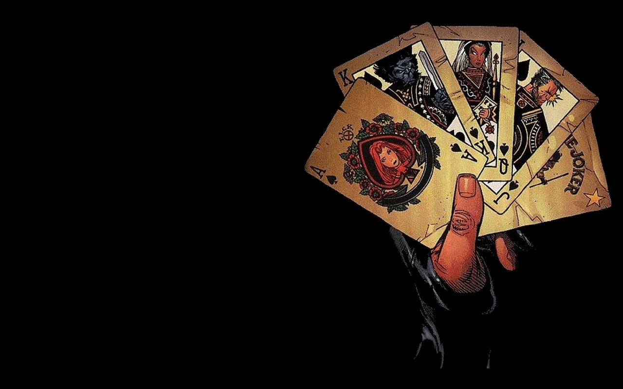Gambit X Men Cards - HD Wallpaper 